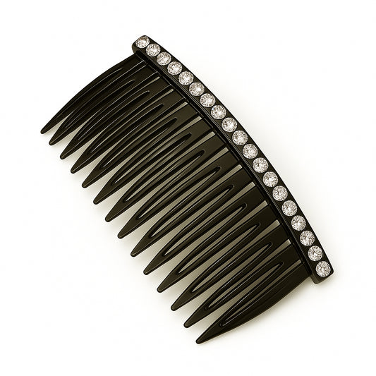 COSVEA "Luxe Noir" Crystal Side Hair Comb