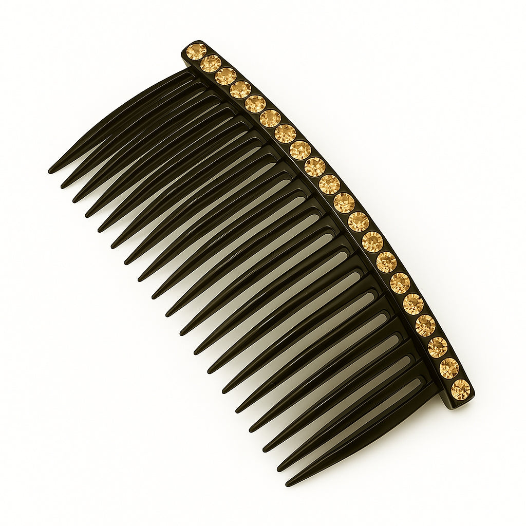COSVEA "Luxe Noir" Crystal Side Hair Comb