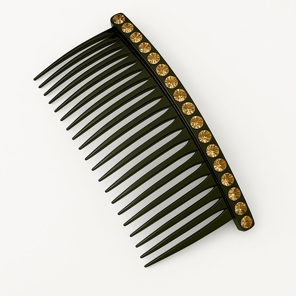 COSVEA "Luxe Noir" Crystal Side Hair Comb