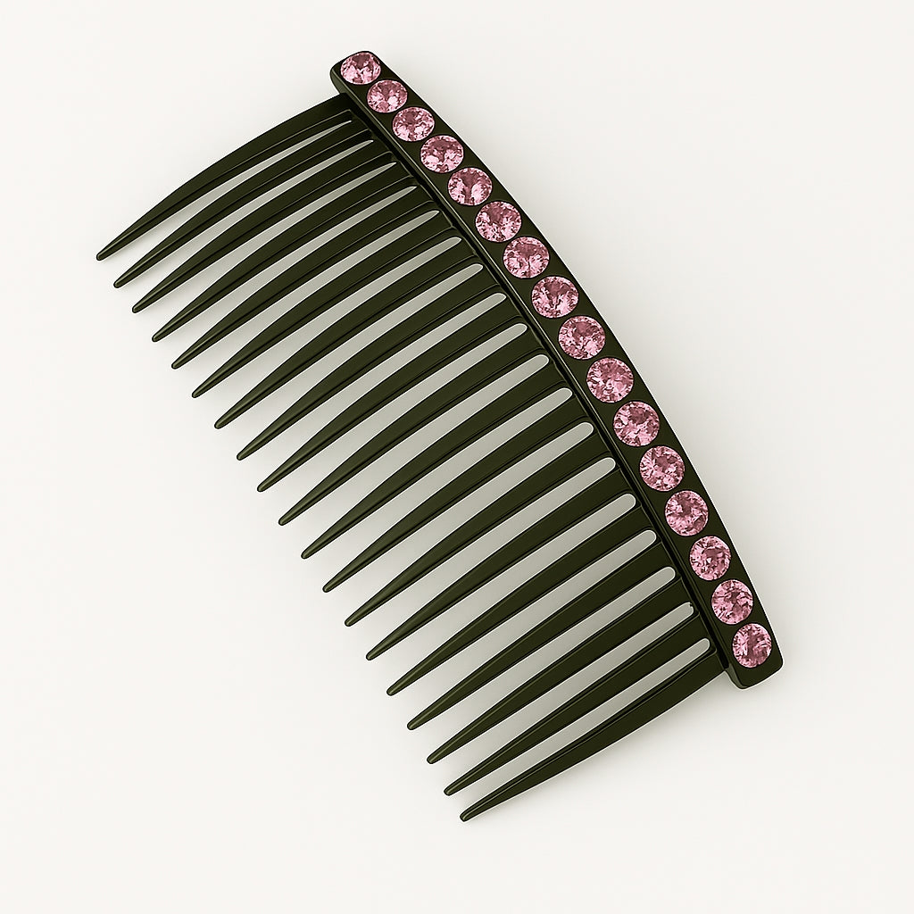 COSVEA "Luxe Noir" Crystal Side Hair Comb