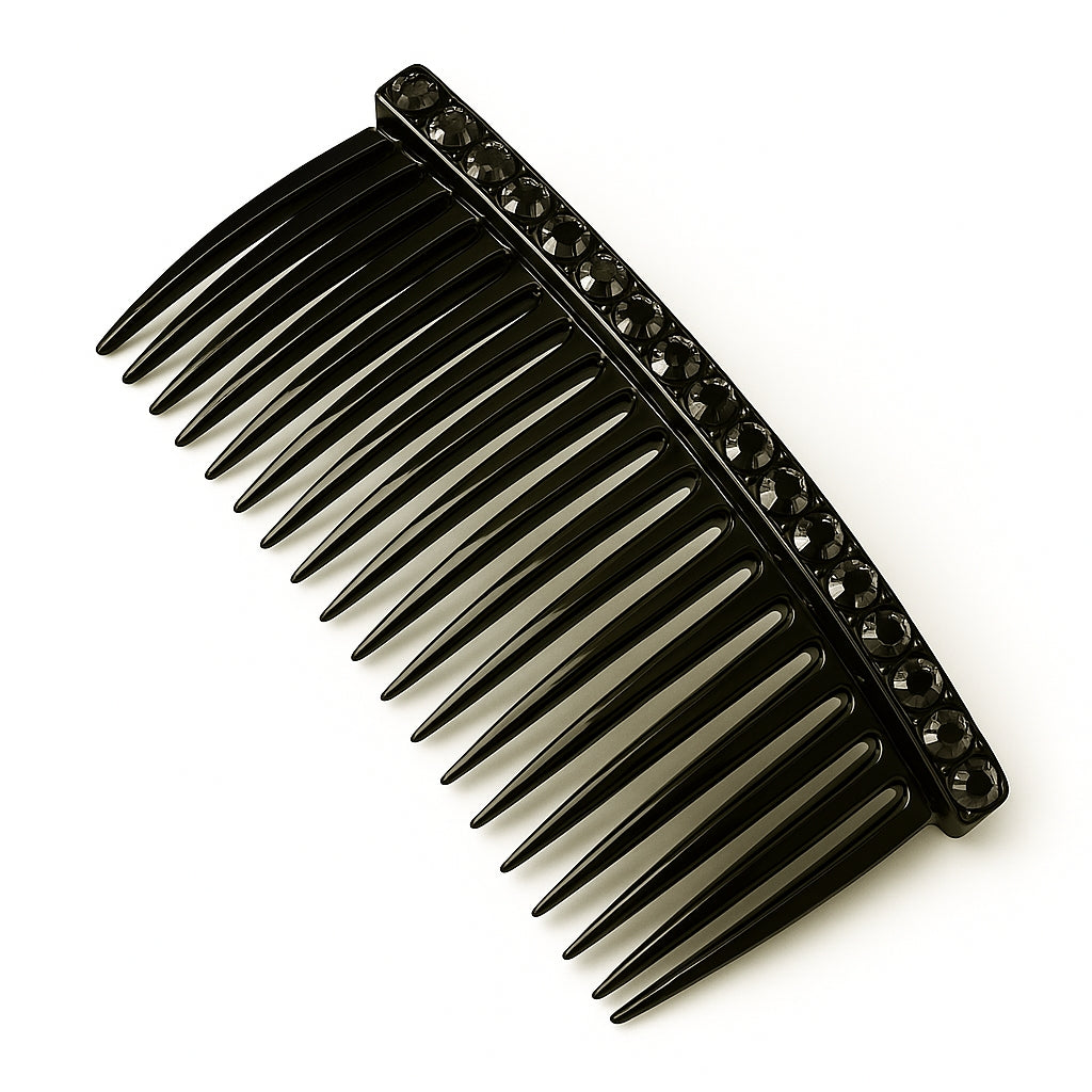 COSVEA "Luxe Noir" Crystal Side Hair Comb
