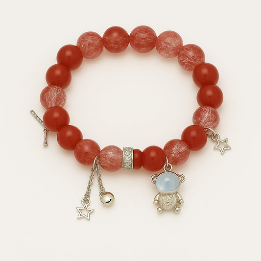 COSVEA® Cosmic Bear Beaded Bracelet – Cute Meets Cosmic